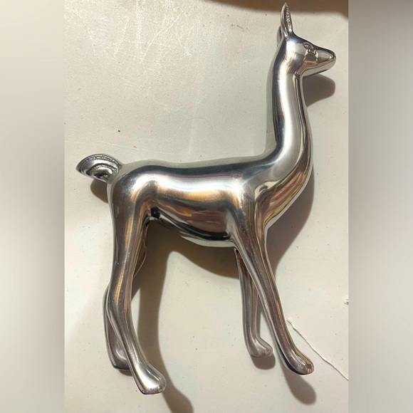 Silver Metal Llama Alpaca Decoration - Picture 1 of 1